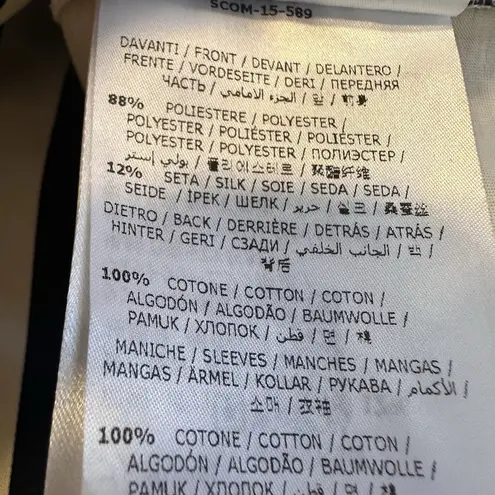 Moncler MINT🌟 Maglia Girocollo Round Neck Jumper Blouse Striped Blue Cream Large