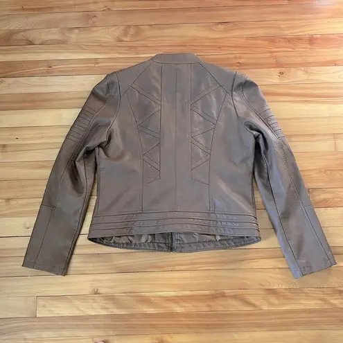 Lock & Love Faux Leather Jacket L