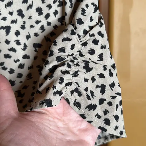 PaperMoon Claudia Ruched Sleeve Blouse Size Large