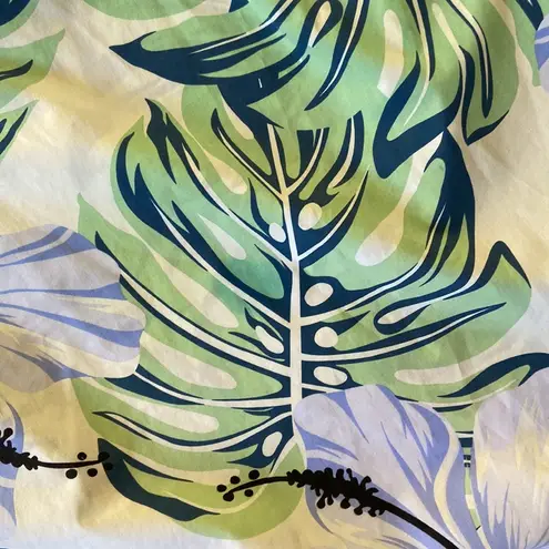 Vintage Y Not Hawaii Women’s Hibiscus Monstera Floral Mu’umu’us Dress Size XL