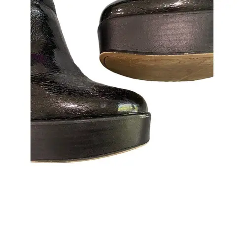 Circus by Sam Edelman Black Punk Stace Flare Heel Platform Chelsea Boot Sz 7.5