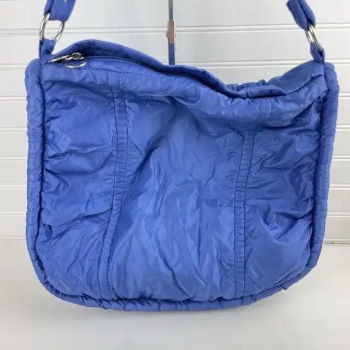 VTG Samsonite Sammie Series 96 Blue Nylon Puffer Bag Travel Purse Carryon Tote