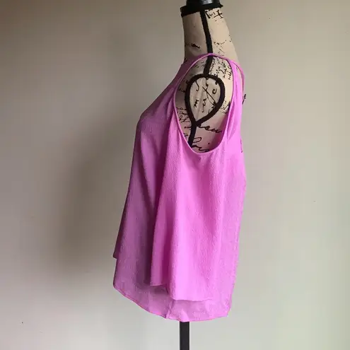 Halston Heritage Dark Tulip Silk Blouse