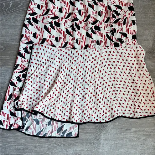 Reiss Eline Spliced Printed Skirt In Multi 10