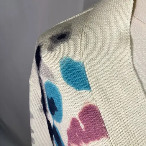 Sun Stone Womens Cardigan Sweater Medium Open Front Tie Dye Knit Cotton Clean - Image 6