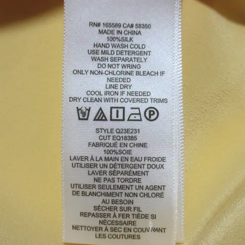 Equipment NWT Slim Signature in Buff Washed Silk Button Down Shirt S $250