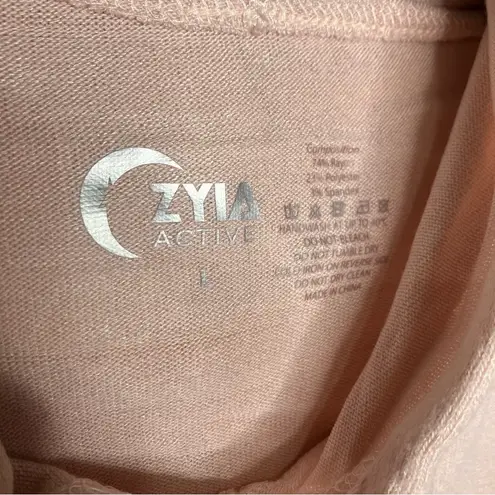 Zyia active boyfriend hoodie loungewear peach womens size small medium large XL
