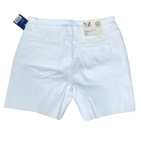 Nic+Zoe NZ Denim Mid Rise 5” Jean Short Paper White Women’s Sz 27