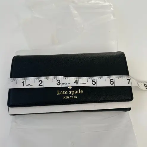 NWT Kate Spade New York Nika Cedar Street Black Wallet saffiano leather NEW