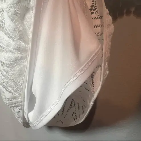 Lilly Pulitzer  Topanga Dress Mini White Lace Crochet Long Sleeve Size Small