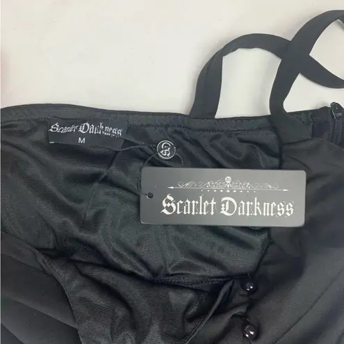 Scarlett Darkness womens medium black pinup sweetheart dress new goth renaissanc