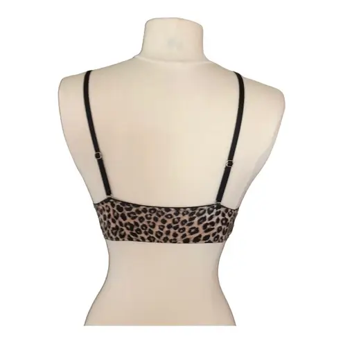 Forever 21  Flattering Comfortable Animal Print Adjustable Straps Bralette Small