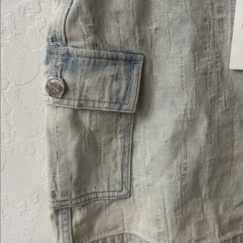 Rebecca Minkoff  Distressed Fray Jodie Denim Mini Skirt Size 27 - Image 5