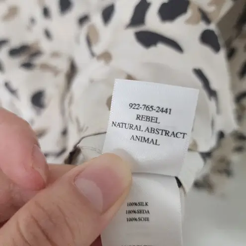 Rails New NWT rebel natural abstract silk top