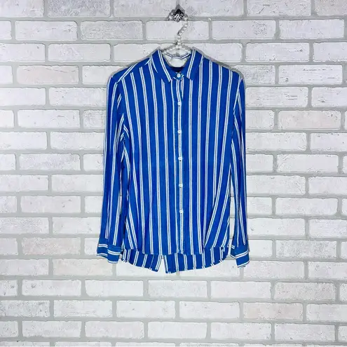 Rails Sydney Cadiz Blue and White Striped Button Down Shirt Size XS