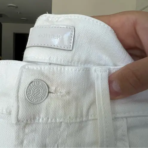 Mother The Hustler Ankle Fray jeans Fairest Of Them All 27 White