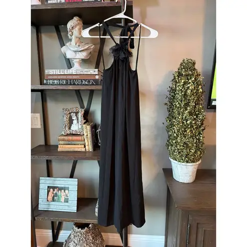 Le Superbe Kaia Botanica Jersey Dress Black Womens Size Medium