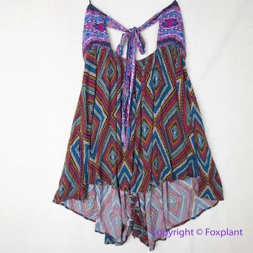 Free People New!  Elowen diamond printed‎ romper, L thumbnail 12
