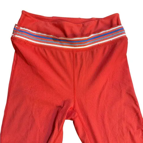 NWOT Free People FP Movement Flare
Ribbed Legging Sz M Red Size M