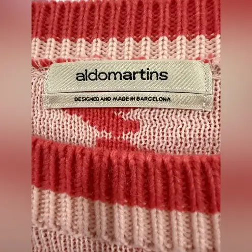 Anthropologie Aldomartins Nieves Geometric Sweater Pink