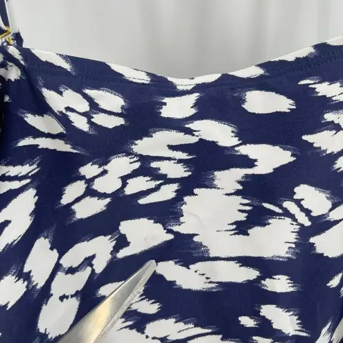 La Blanca Tankini Top Size 10 NWT Changing Tides Bandeau Cinch Side Indigo Swim