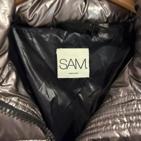 SAM. Freestyle Down Puffer Jacket in Gunmetal size Small (S)