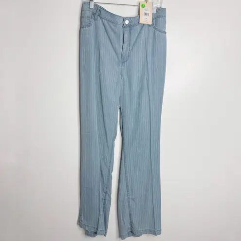 NYDJ NWT Teresa Wide Leg With Plackets Sumstripes Size 18W