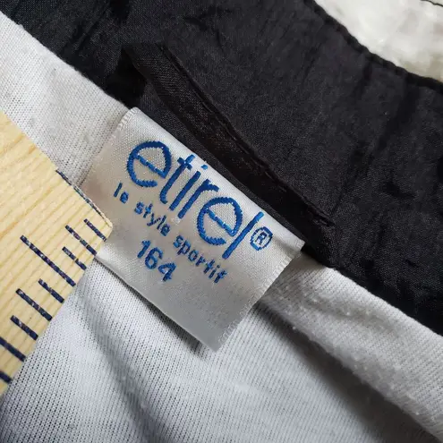 Vtg Etirel Ski Track Windbreaker Jacket Womens M Nylon Aztec Geometric 80s Size M