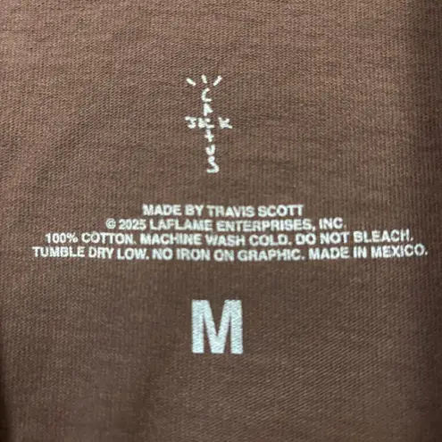 Travis Scott brown T-shirt, size medium