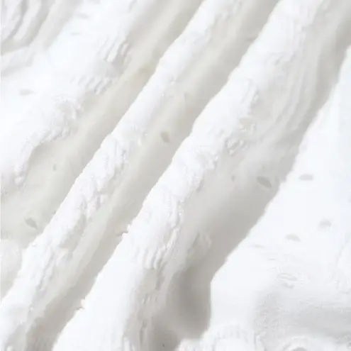 Berlook Textured Twist Bralette Bikini Top ONLY 28 White Size L