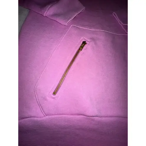 Allstar Outfitters Pink Hoodie Sweatshirt Pullover Pockets Ribbed Neck AM NWOT Size M