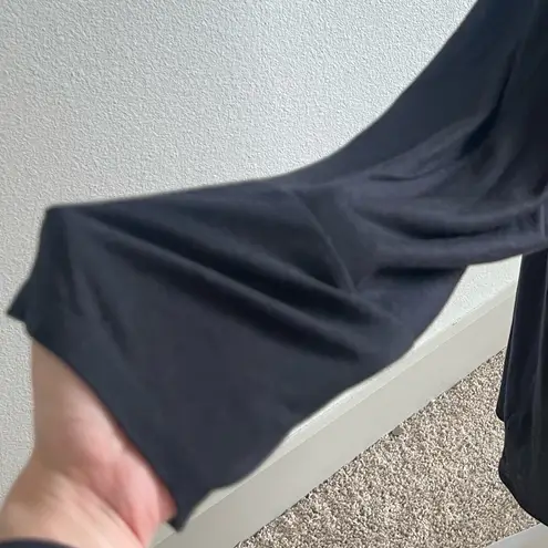 IRO Black Maxi semi sheer turtleneck dress