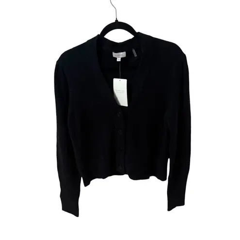 NEW Kinross Stretch Boucle Button Cardigan Cashmere & Cotton Blend