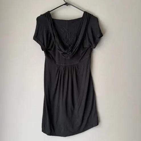 Robin Piccone sz S black hooded tunic top