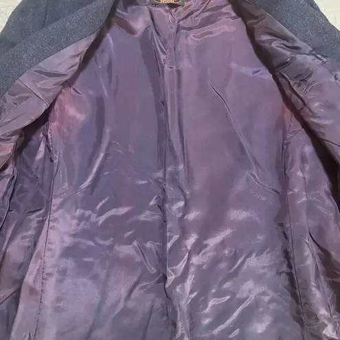 Charter Club  Womens Navy Blue Wool Schoolboy Blazer Size 10P Made In England UK