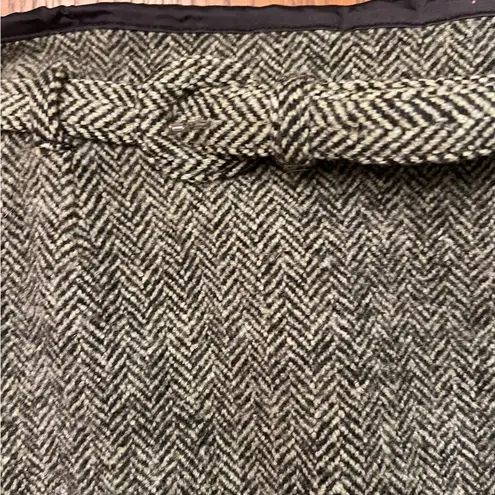 Ralph Lauren  Vintage Blue Label Houndstooth Wool Long Pencil Skirt Size 2