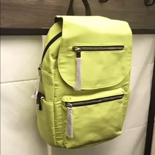 Madden Girl New  Back to School Ready Top Flap Nylon Backpack Lime Green