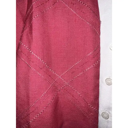 Alfred Dunner Vintage 1990’s Women’s Button Front Top 12 Petite Pink Size 12P