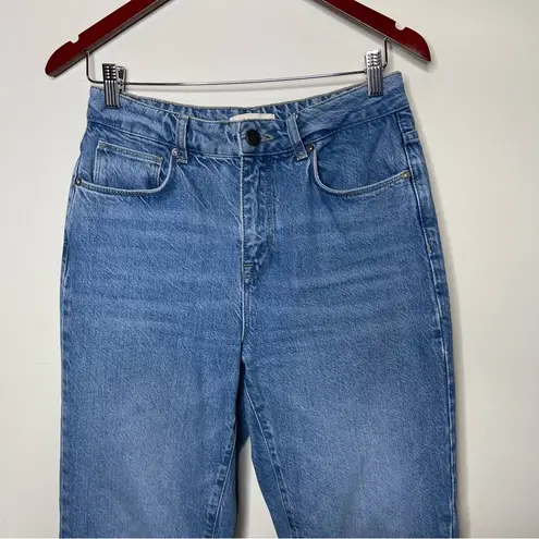 Reiss Raye high-rise slim-fit straight denim in light blue jeans sz 28