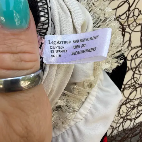 Leg Avenue Captain Swashbuckler velour lace up front coat dress w lace sleeves M