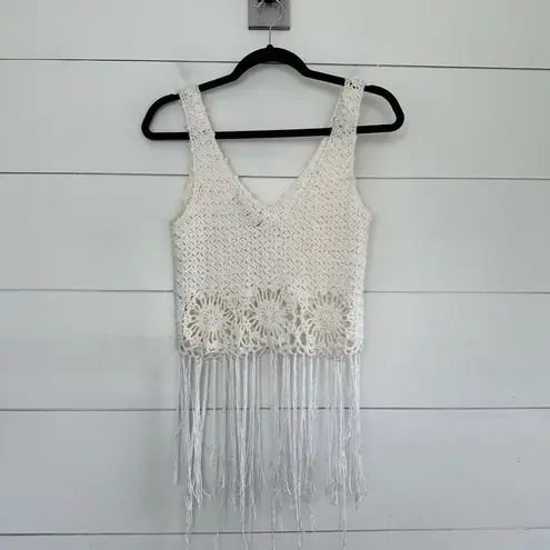 Atmosphere Women’s Small Boho Fringe Tank Festival
