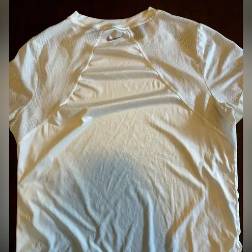 Nike White Dri-Fit Running Shirt