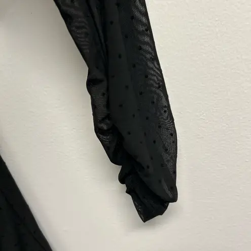 Laundry by Shelli Segal  Black Ruched Blouse