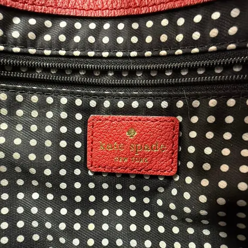 Kate Spade New York Quinn Villa Avenue Leather Shoulder Bag Red