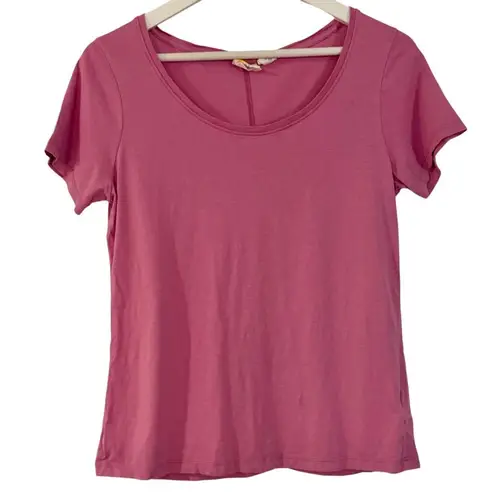 C&C California 100% cotton pink scoop neck tshirt M