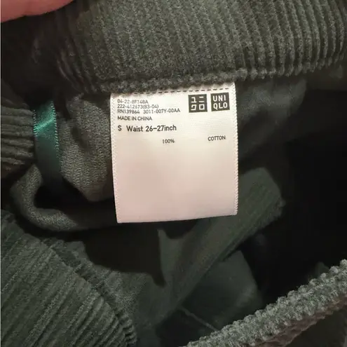 Uniqlo  Corduroy Dark Green Midi Skirt