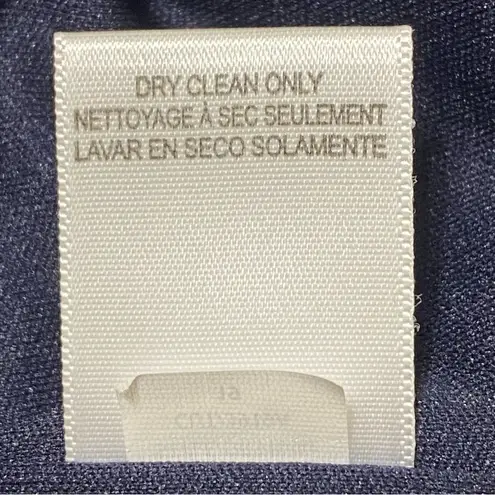 Donna Ricco Tropical Floral Cupcake Hem Scuba Sheath Dress Navy Size 10