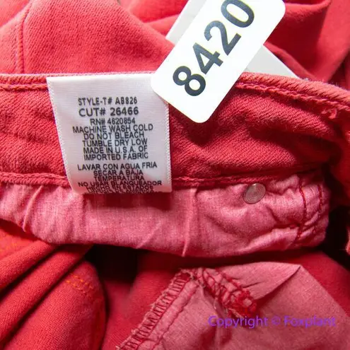 Just USA New! vermiliion red skinny jeans, women size 31