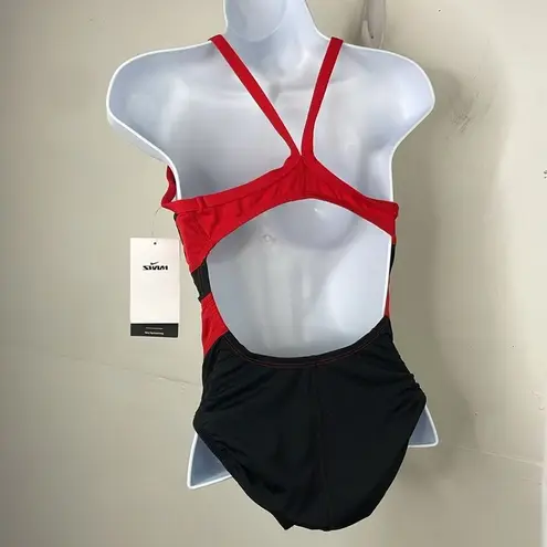 Nike  Swim Hydrastrong Black and Red Swimsuit size 4 new with tags