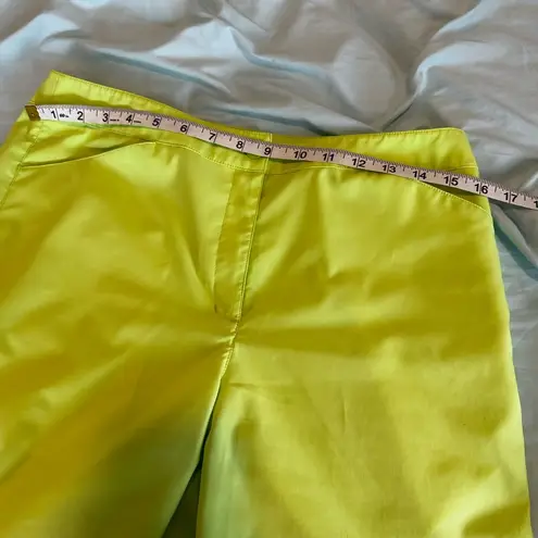 Women’s Lime Green Links Edition Chino Board Shorts. Golf. Summer Pockets Size 8